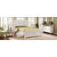 Structure de lit tête de lit style pin traditionnel-129943290