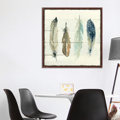 Shiplap Feathers II by Carol Robinson - Painting on Canvas