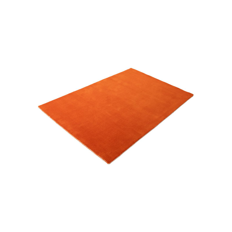 Solid Colour Wool Hand Woven Area Rug, Rectangle 140 x 200cm, Multi-coloured