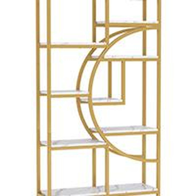 Étagère de coin 68,89 "de hauteur à 5 niveaux avec étagère de rangement 9 niveaux avec 9 tablettes ouvertes pour le salon, la chambre à coucher