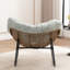 Chaise berçante, chaise d'appoint rembourrée en chenille, chaise berçante moderne pour chambre de bébé-117883271