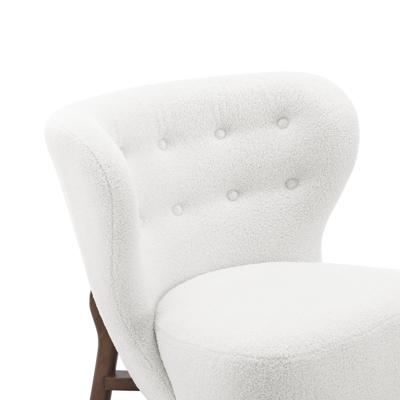 Fauteuil à oreilles rembourré Aarmaan