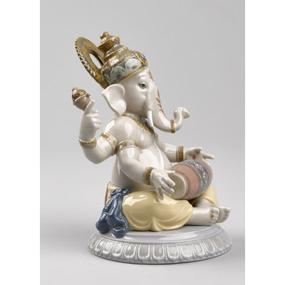 Mridangam Ganesha Figurine