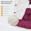 Fauteuil suspendu pour l'extérieur avec support et chaise pour balançoire en osier pour l'extérieur. Rose rouge-1422504741