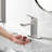 Brushed Nickel Single Handle Deck Mounted Sink Faucet - Scratch, Corrosion Resistance, Water Efficient Feature Bathroom 1 Mount For Hole, Corrosion, Detachable Aerator Easy Cleaning