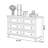 White Solid Wood Accent Cabinet-267243645