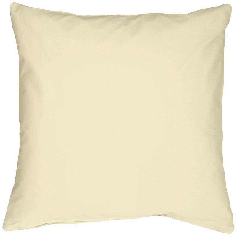 Housse et coussin à recouvrir carré Caravan, H 20 po x l 20 po x P 6 po, Crème