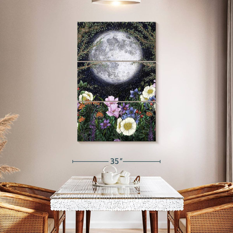 Oberle Midnight In The Garden I, 50" H x 32" W