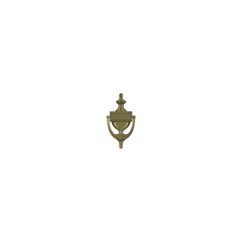 Victorian Brass Door Knocker, Antique Brass