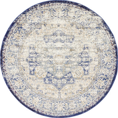Tapis bleu / beige Mignonette