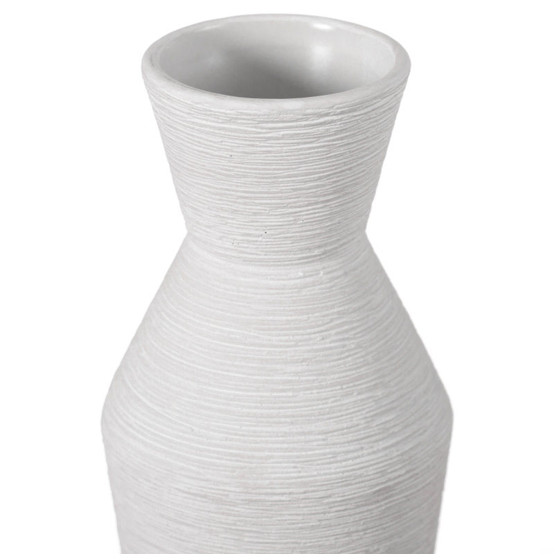 Vase de table 10 "H, Blanc, H 8 po x l 3 po x P 3 po