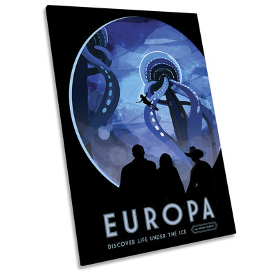 X7687 Europa NASA Space Tourism - Wrapped Canvas Print