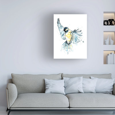 Lisa Whitehouse Chickadee In Flight Canvas Art
