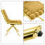 Ensemble de 2 chaises d'appoint pivotantes modernes avec revêtement doux, rembourrage à haute résilience et pieds de support en métal pour la salle de réception-548632422