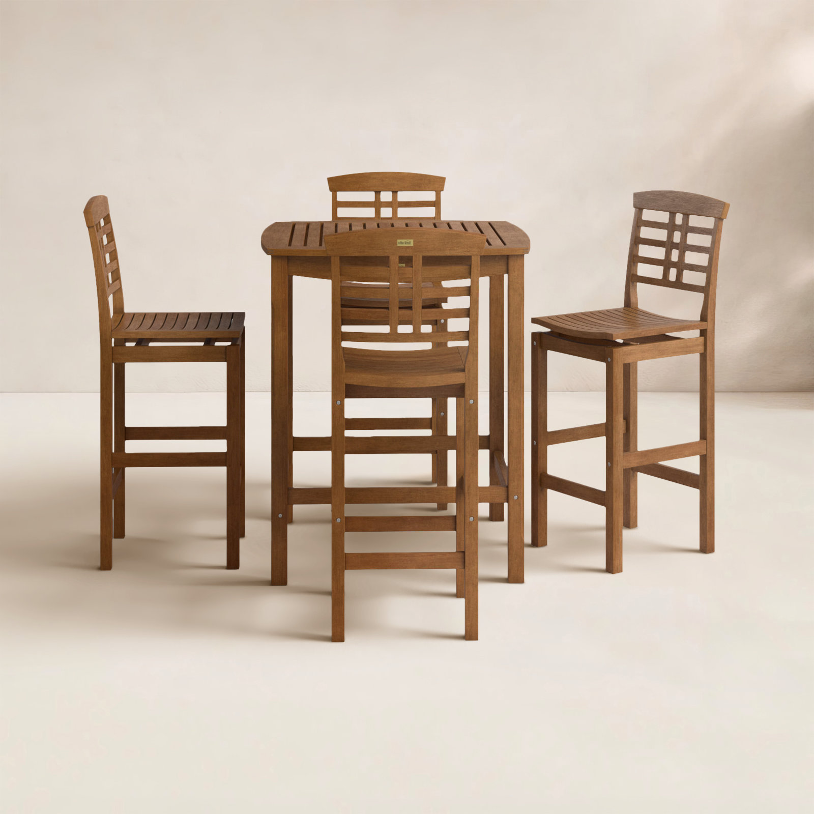 Benedetto 34" Eucalyptus Patio Dining Set