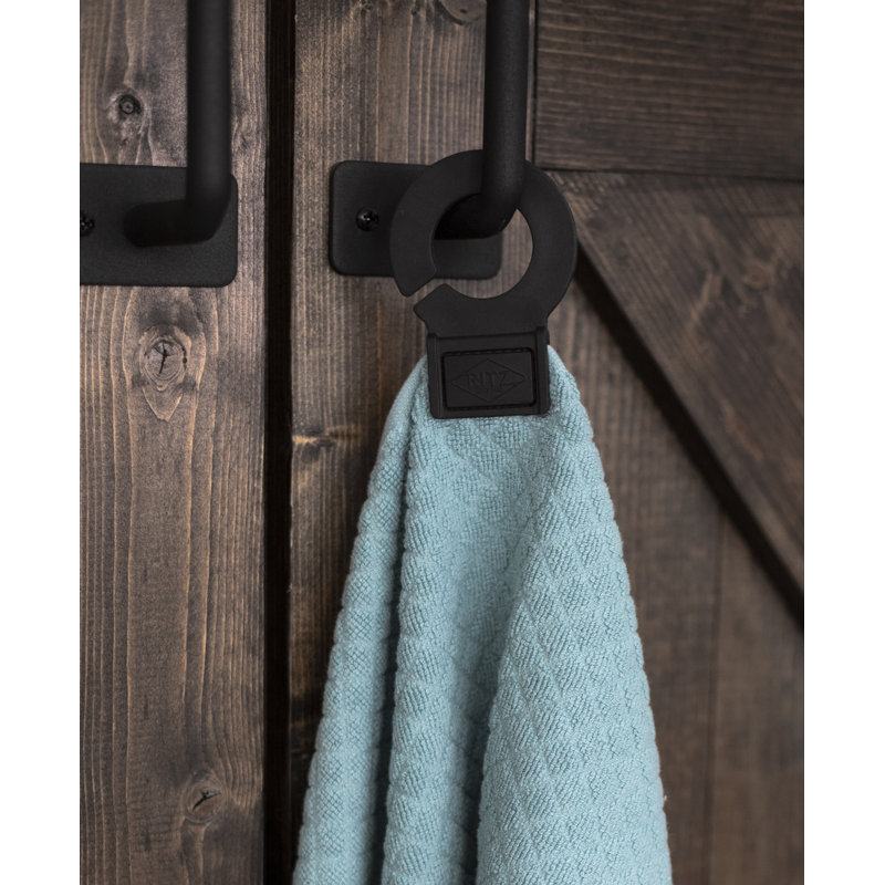 Essuie-mains de cuisine à crochet et à suspendre, Bleu cadet
