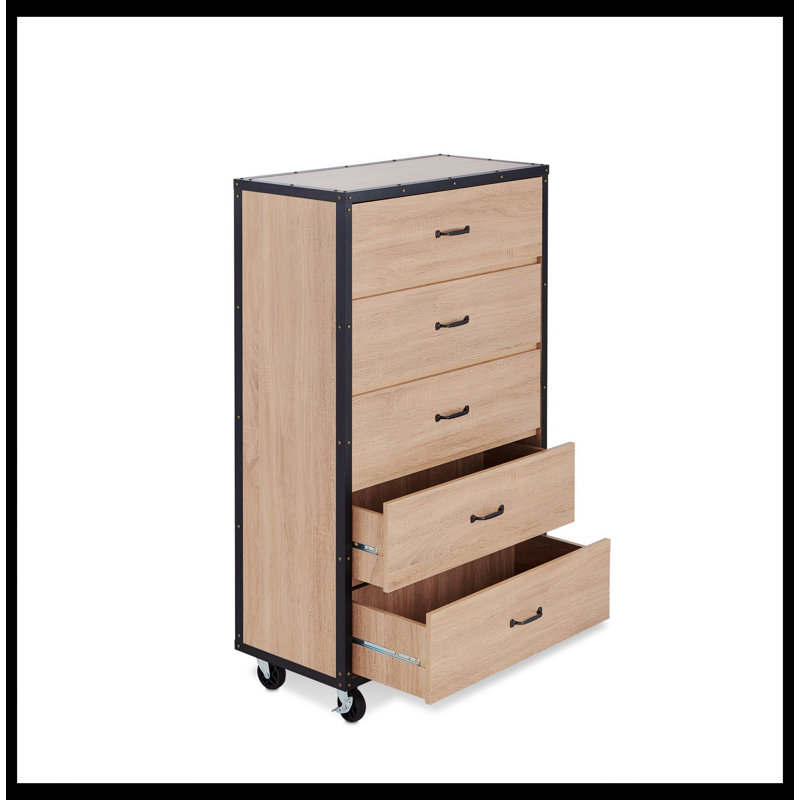 Commode 5 tiroirs Adriaunna