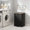 Panier à linge double 150L avec couvercle