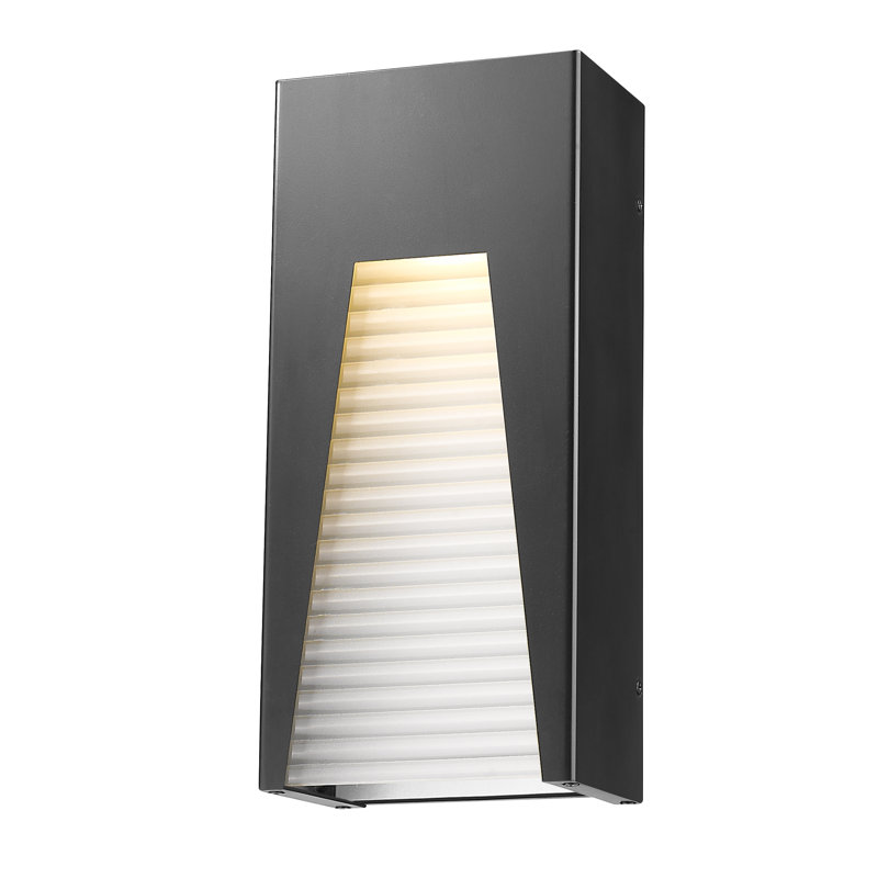 Robstown LED Wall Light, Black Silver