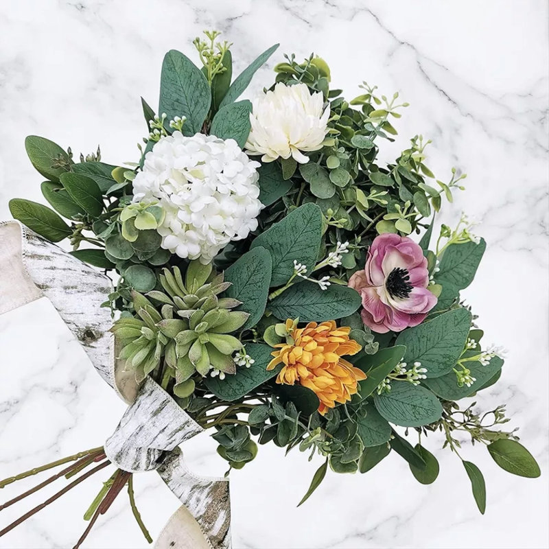10 feuilles d'eucalyptus artificiels, guirlandes, guirlande, plante de mariage, décoration intérieure