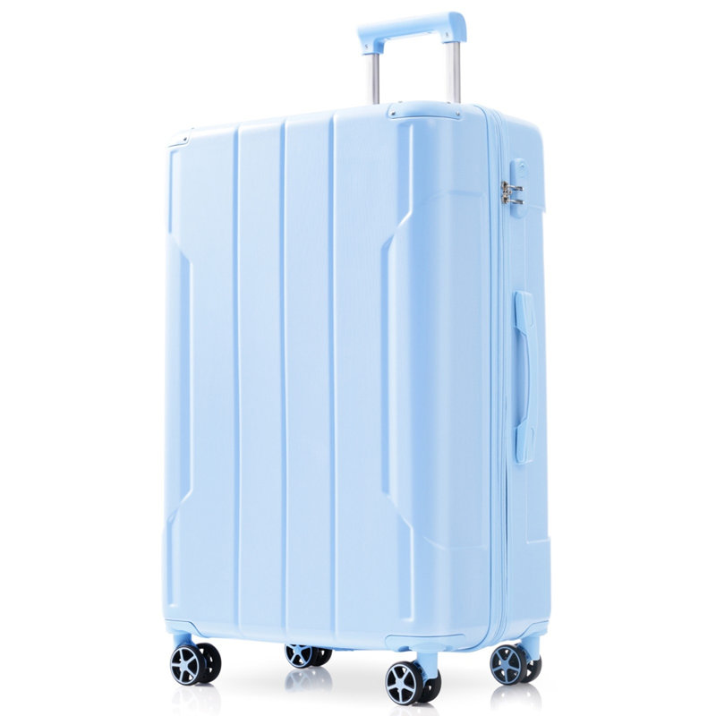 Ensembles de bagages 3 pièces, valises rigides durables en ABS rigide avec roues pivotantes doubles 20/24/28 pouces