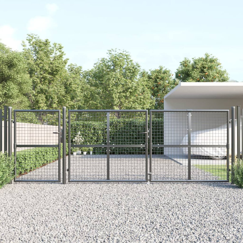 Jaydin 157' x 68.8' (4m x 1.8m) Metal Gate, Anthracite