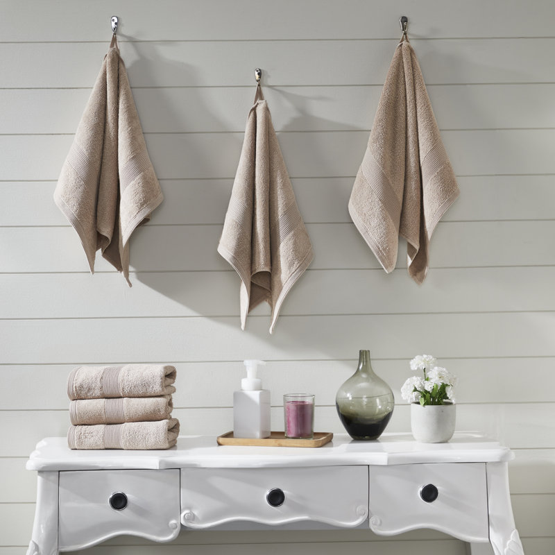 Srihitha Plush Hand Towel, Taupe