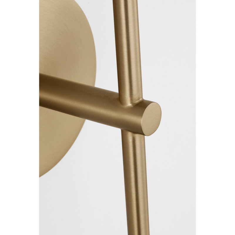 Richard June Modern Sorelle Wall conce, 16.5, Estate Brass