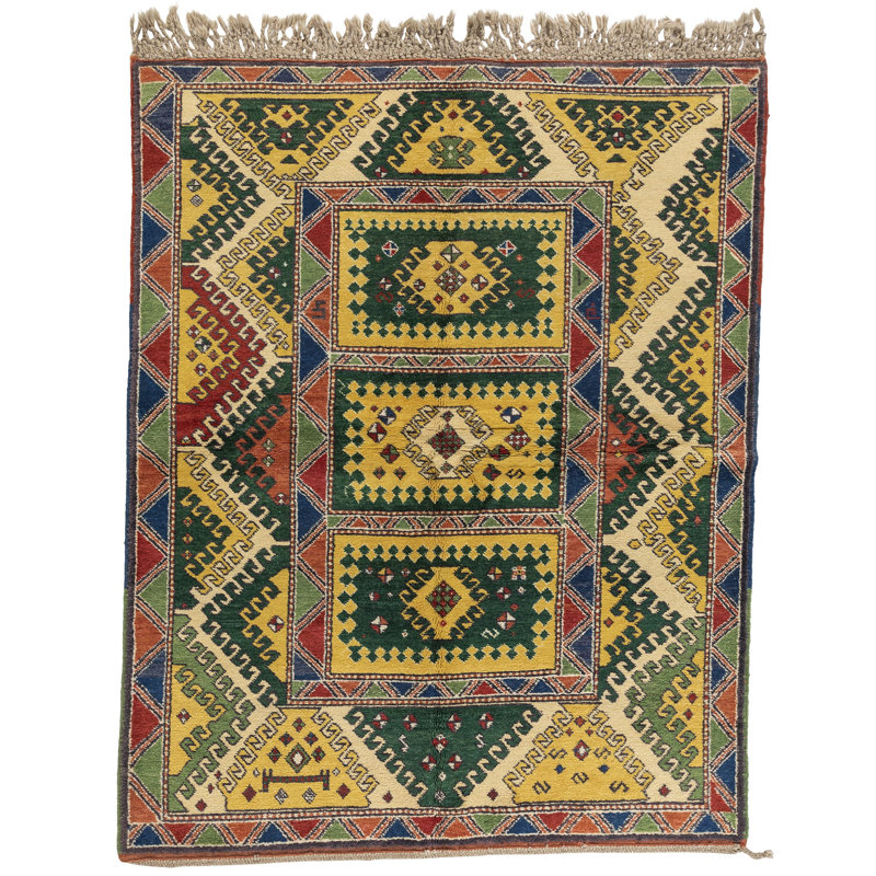 Kazak One-of-a-Kind 5' x 6' Hand Knotted Area Rug