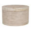 Travertine Small Round Box Cream
