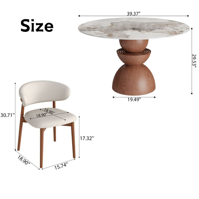 2-Piece Breakfast Nook Dining Table Set 47" Glossy Amber, Glossy Amber, 29.52" H x 39.37" W x 39.37" D, Stone