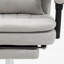 Fauteuil de bureau de massage en microfibre, fauteuil de bureau pivotant et inclinable chauffant