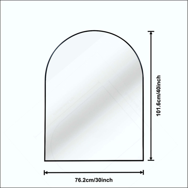 Miroir de salle de bain, Noir