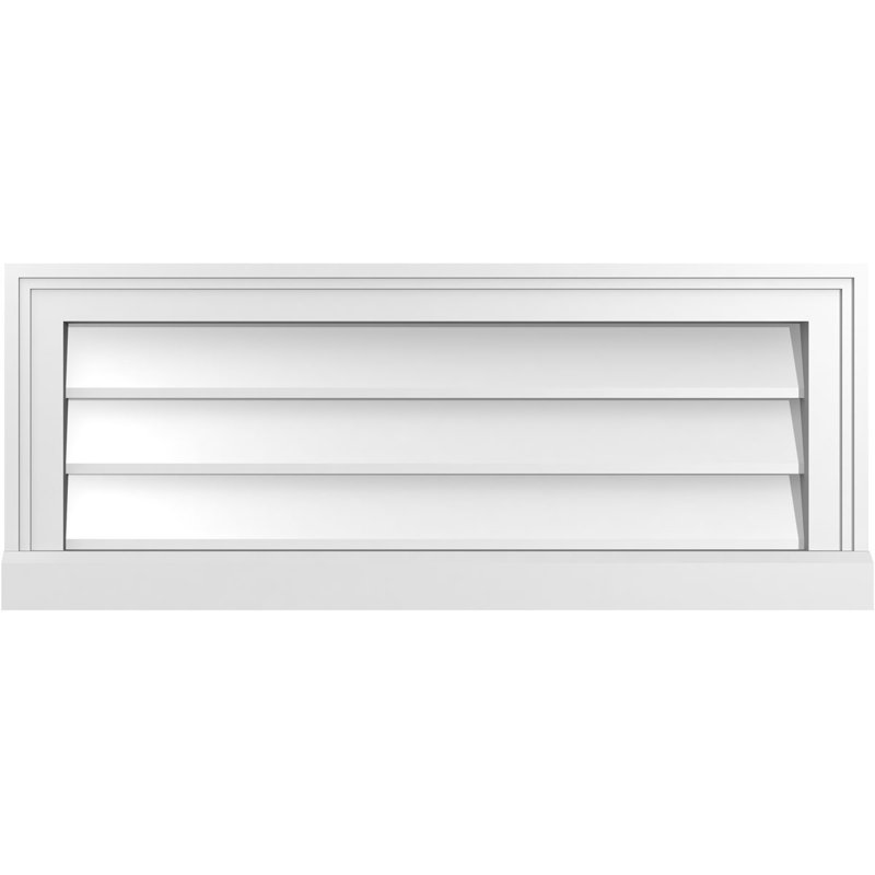Cadre de seuil Brickmould, brun clair apprêté, H 12 po x l 30 po x P 2 po