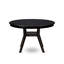 Cet ensemble de salle à manger moderne 5 pièces se compose d'une table ronde moderne et de 4 chaises en polyester à haut dossier, finition sablée.-1690438487-1685257307