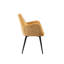 Berlin Modern Upholstered Dining Chair with Black Metal Legs-1987098796
