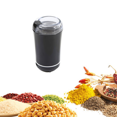 Electric Coffee Grinder for Beans, Spices, Herbal Nuts, Grains with Stainless Steel Blades