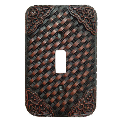 Tooled 1-Gang Toggle Light Switch Wall Plate