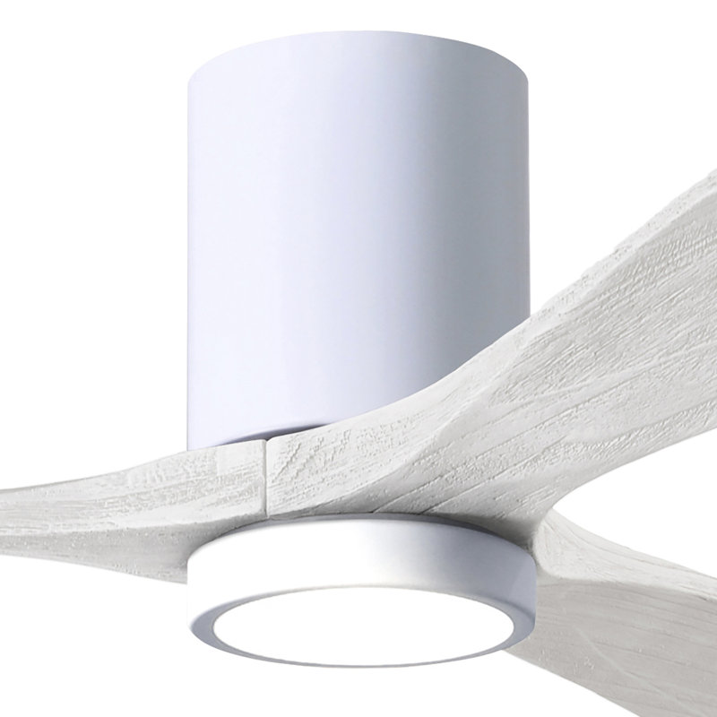 Irene LED Ceiling Fan, Gloss White, Matte White, 42"