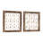 Gromling Wood and Metal Bell Wall Decor Set