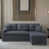 Polyester 100 % gris foncé est en rupture de stock
