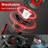 WHALL Handheld Cordless Car Vacuums, Wet and Dry Use 9KPa Strong Suction Vacuums, Rechargeable Portable Vacuum Cleaner with LED, Charging Dock, Red