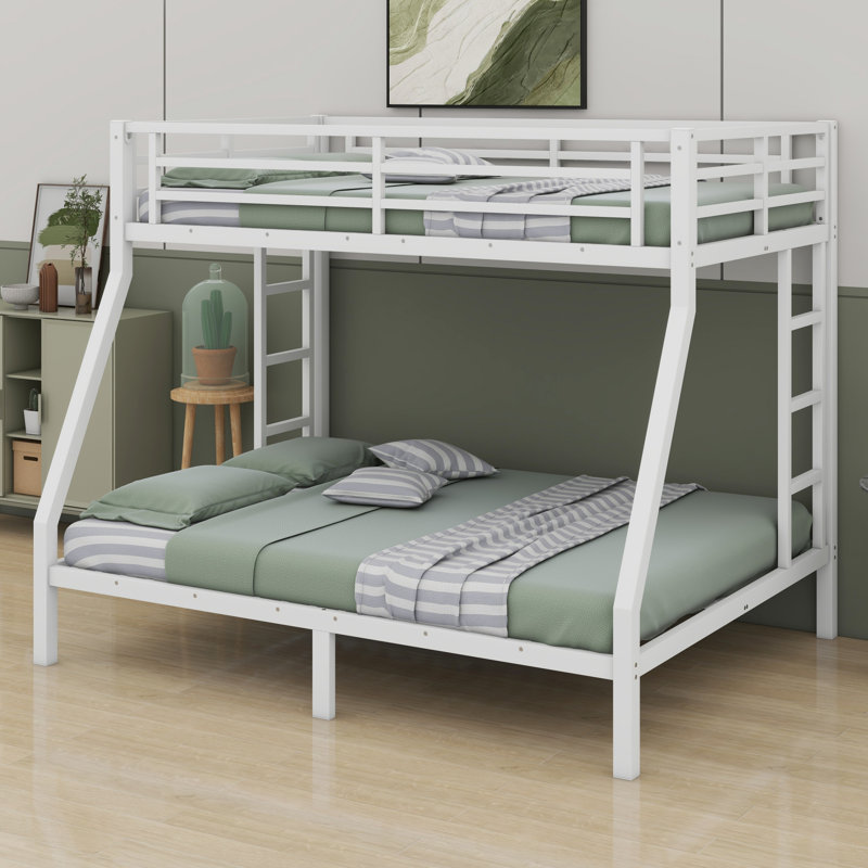 Metal Bunk Bed, White