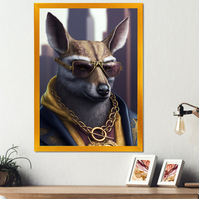 «Kangaroo Gangster in NYC», impression sur toile