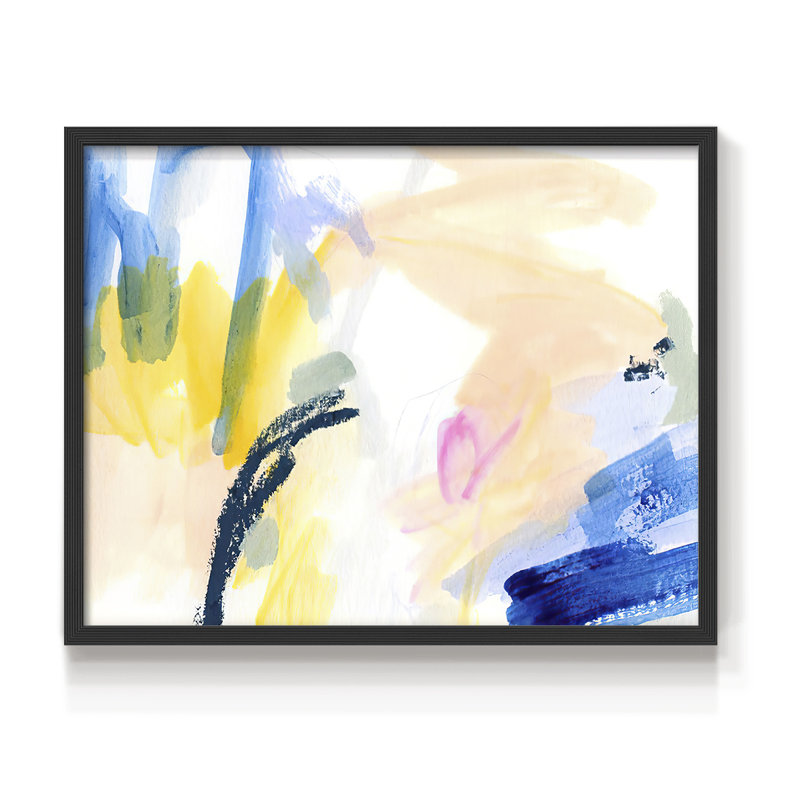 «Candy Swipe I», reproduction encadrée, H 11 po x l 14 po, Noir, noir, noir, noir