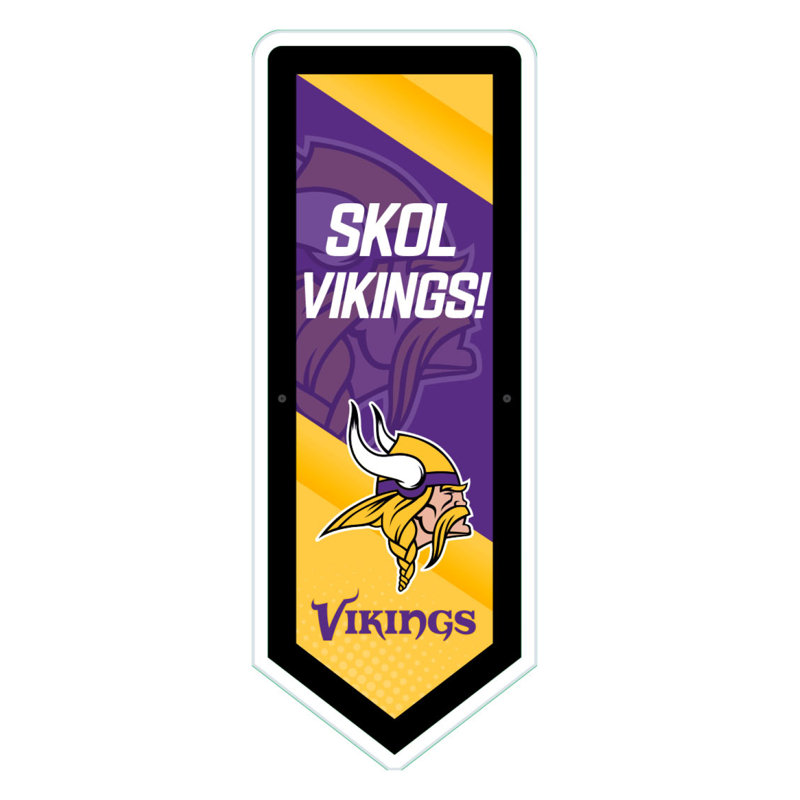 Plaque murale lumineuse NFL, Vikings du Minnesota