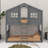 House-Style Bunk Bed With Built-In Ladder-99231143