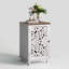 Petite armoire d'appoint avec porte, armoire de rangement avec pieds en bois massif et tablette réglable, buffet pour la cuisine, la salle à manger, la chambre à coucher, blanc-1000603060