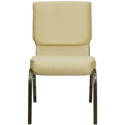Chaise d'église empilable en tissu 18,5 po Rayleigh