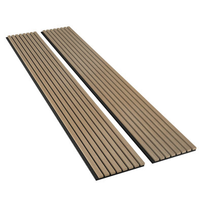 Paquet de 4 panneaux muraux insonorisés cannelés et insonorisés de 93,5 po x 12,6 po 3D
